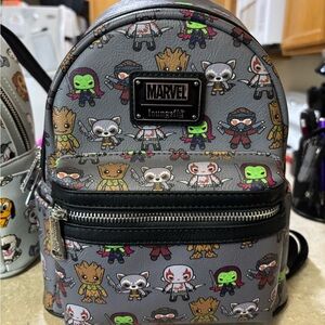 Loungefly Marvel Guardians of the Galaxy Gray Mini Backpack